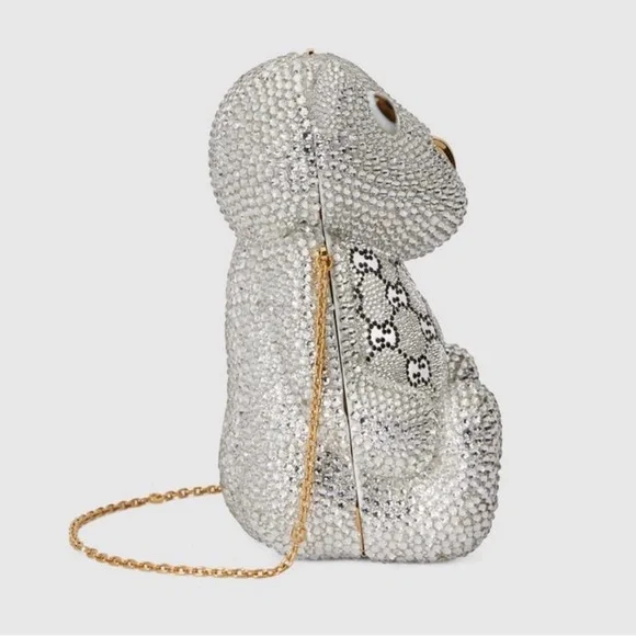 GUCCI TEDDY BEAR SHAPED SHOULDER BAG - Picture 2 of 5